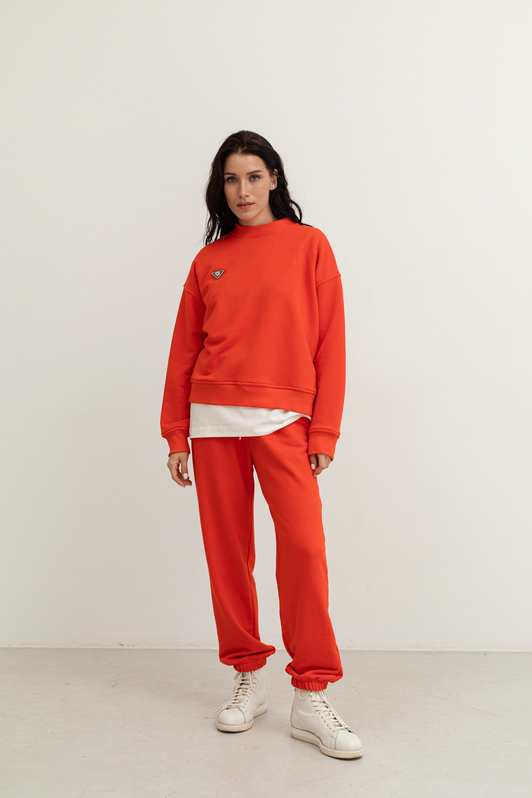 Carrot-colored "Active" Cotton Joggers