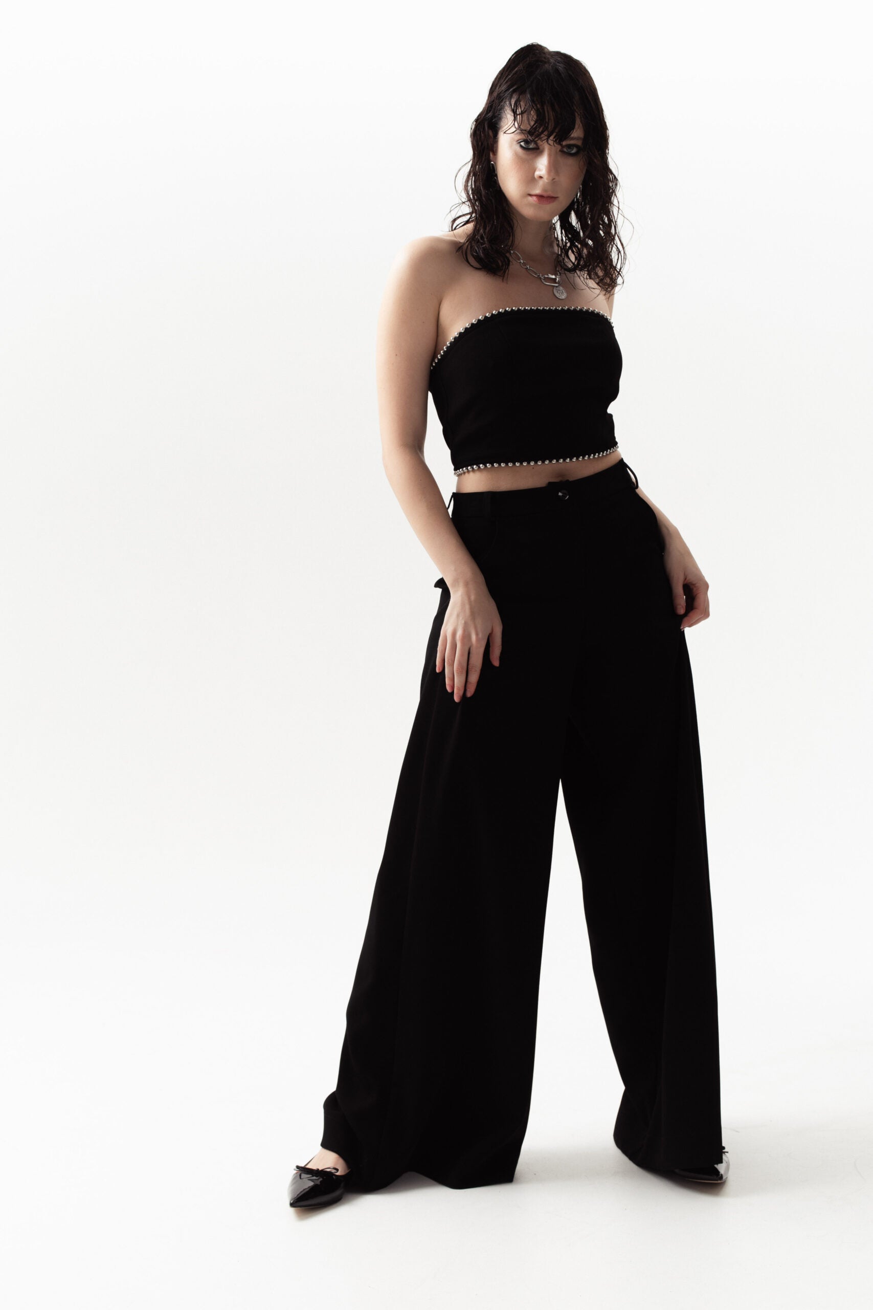 Black Palazzo "Eva" Trousers