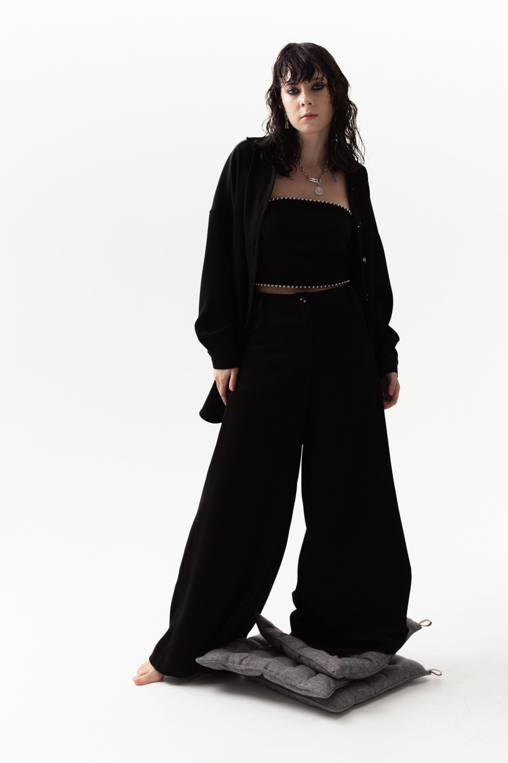 Black Palazzo "Eva" Trousers