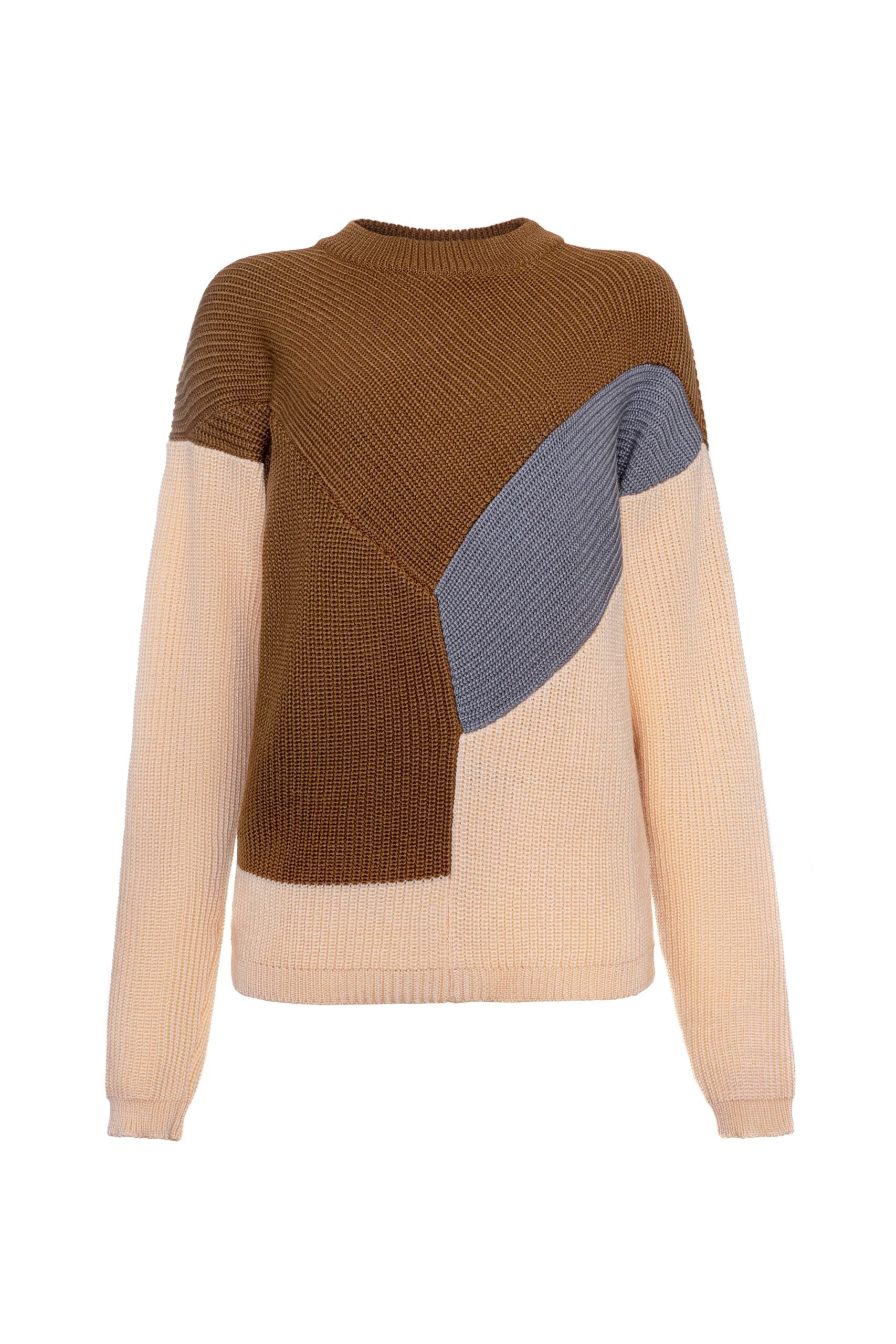 Tri-Color Combo Sweater